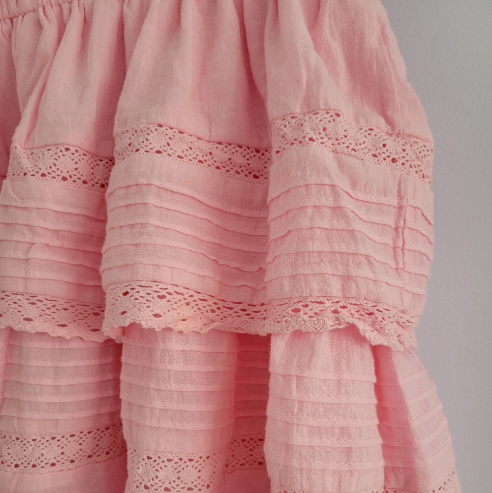 Day+Moon Pink Ruffle Mini Skort - Picture 2 of 4